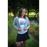 Girls Gray Marled Cocoon Sweater